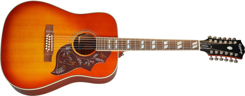 Hummingbird 12 All Solid Wood Aged Cherry Sunburst Gloss