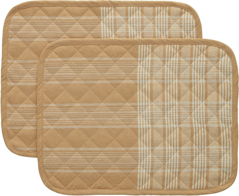 Rita Spisebrikke 35x45 Cm 2-pk - Bordbrikker & Glassunderlegg Bomull Beige - 421700