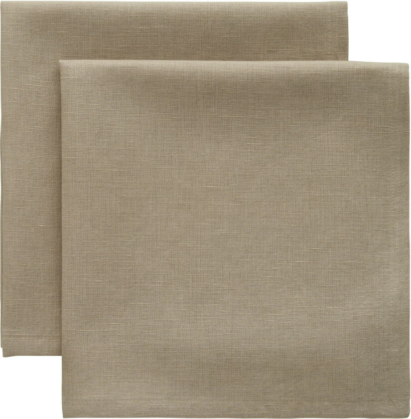 Florence Serviett 45x45 Cm 2-pk - Servietter & Tilbehør Bomull Beige - 421718