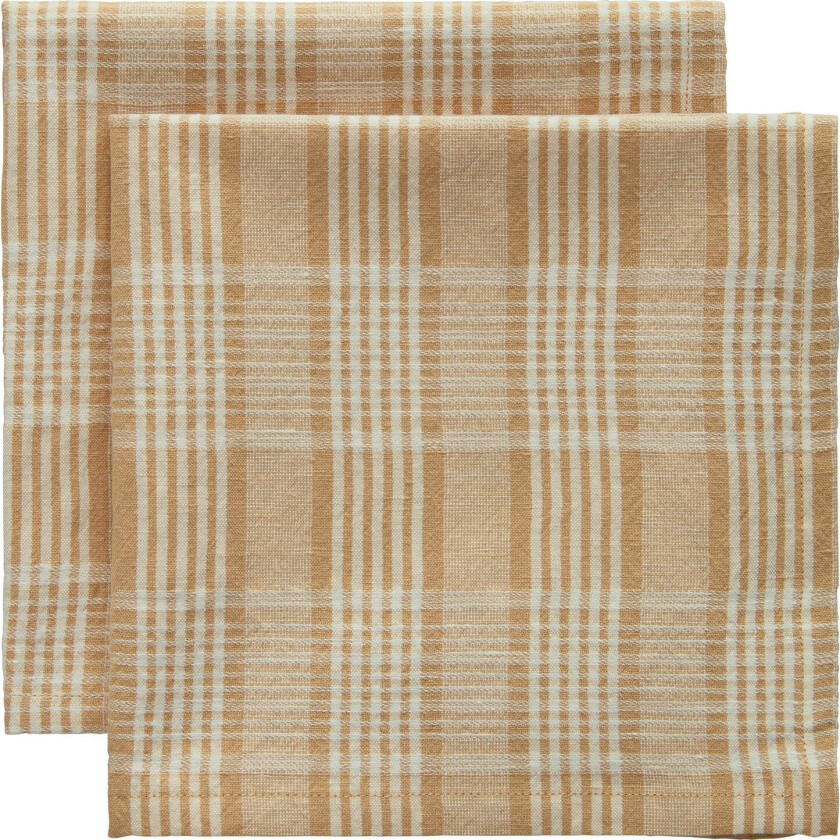 Rita Serviett 45x45 Cm 2-pk - Servietter & Tilbehør Bomull Beige - 421699