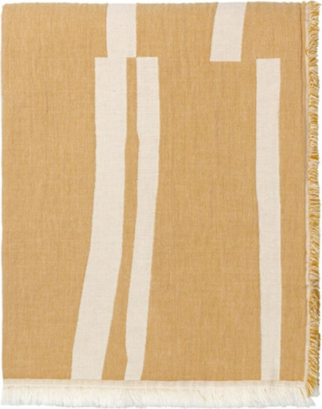 Lyme Grass Pledd 130x180 Cm - Pledd & Tepper Organisk Bomull Gul - 5006
