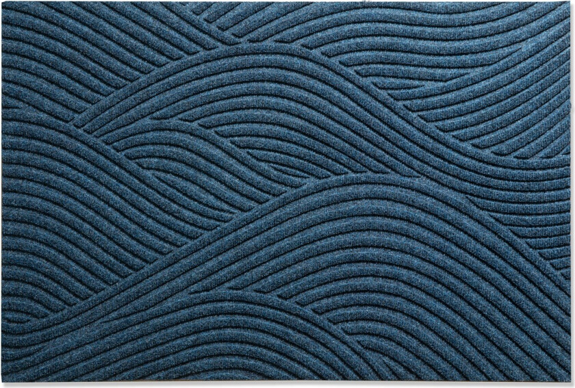 Sjø Dørmatte 60x90 Cm - Dørmatter Resirkulert Pet Blå - 62010