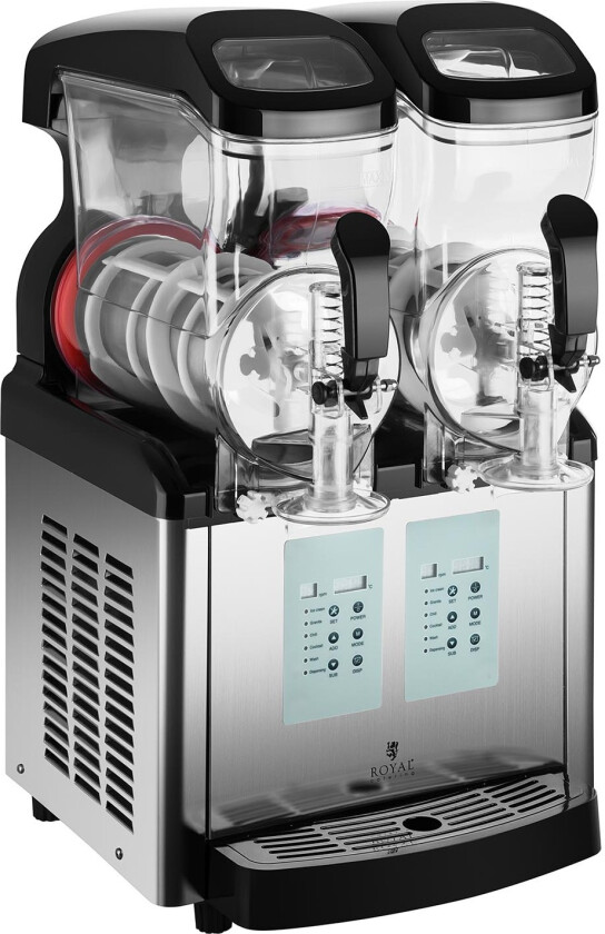 Slushmaskin - 2 x 6 Liter - min temp. -20 - iskremfunksjon