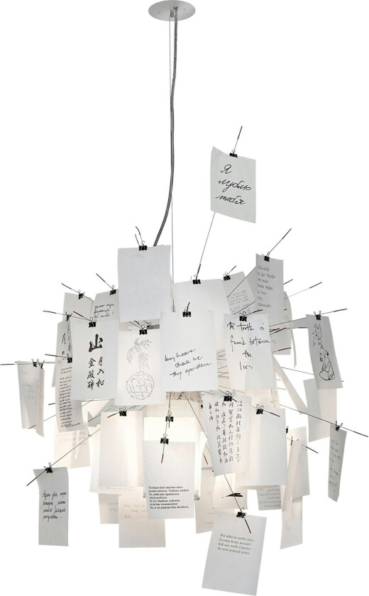 Zettel'z 6 Pendel Sølv 400 Cm - Pendellamper Glass Silver - 1156020