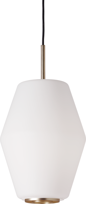 Dahl Pendel Large - Pendellamper Opalglass Messing - 445+444