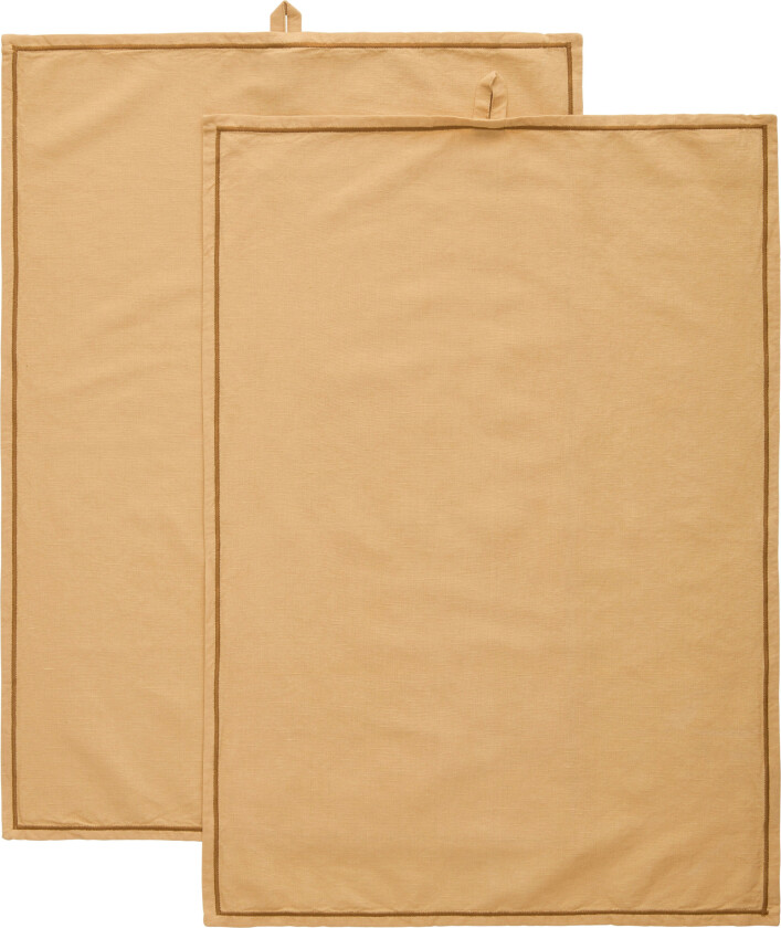 Sienna Kjøkkenhåndkle 2-pk 50x70 Cm - Kjøkkenhåndklær Bomull Sand - 398132
