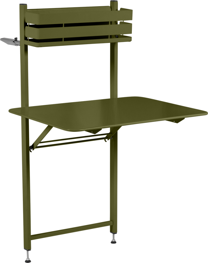 Bistro Balcony Table 57x77 Cm - Balkongbord Lakkert Stål Pesto - 3480B9