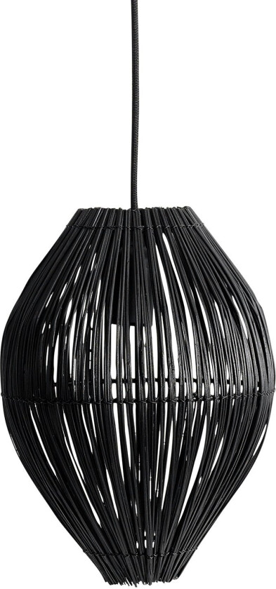 Fishtrap Taklampe 23x29,5 Cm - Pendellamper Bambus Sort - 8470000133