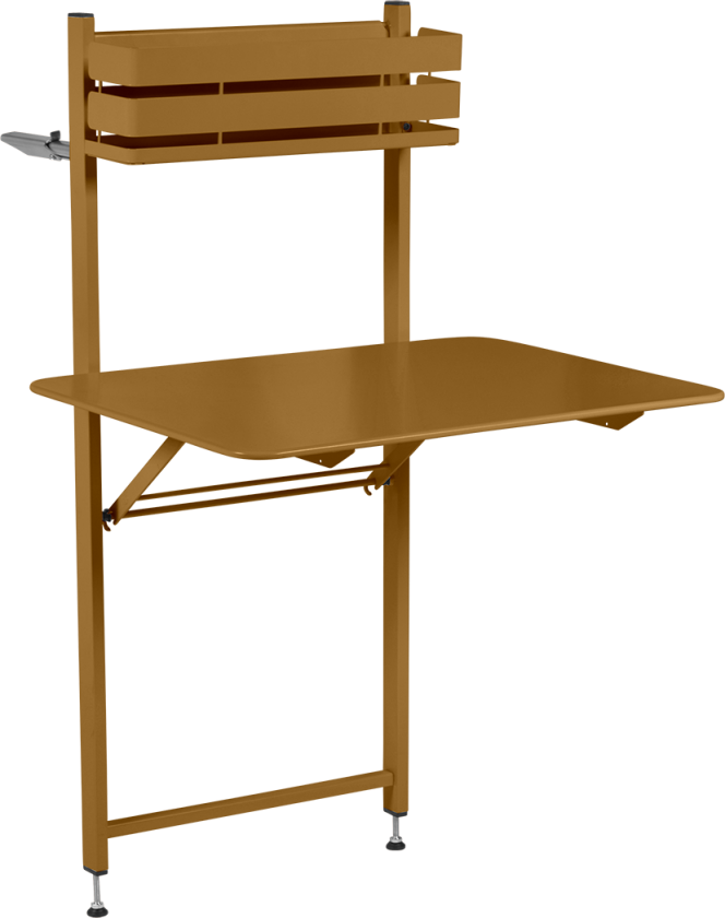 Bistro Balcony Table 57x77 Cm - Balkongbord Lakkert Stål Gingerbread - 3480A5