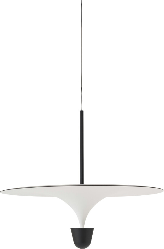 Kantarell Pendel 60 Cm / Hvit - Pendellamper Stål Sort - 22110