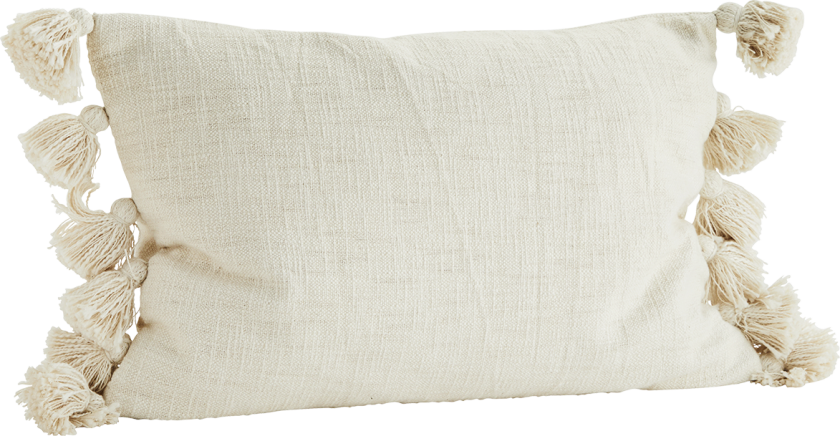 Cushion Cover With Tassels 40x60 Cm - Pynteputer & Trekk Bomull Off-White - JECU0311-OW
