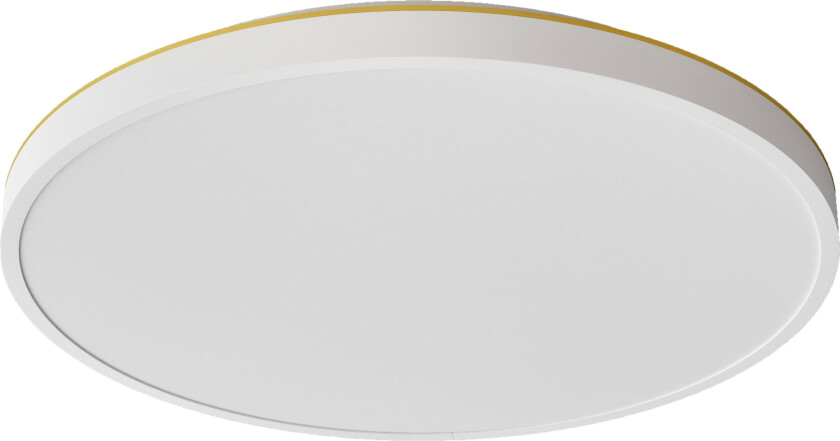 Plafon 45 Vegg-/taklampe / Messing - Plafonder Aluminium Hvit - EP2-03-WB