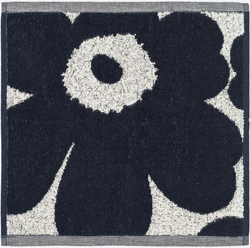 Bilde av Unikko Håndkle 30x30 Cm Mørkeblå - Håndklær & Badelaken Bomull Mørk Blå - 074032-851