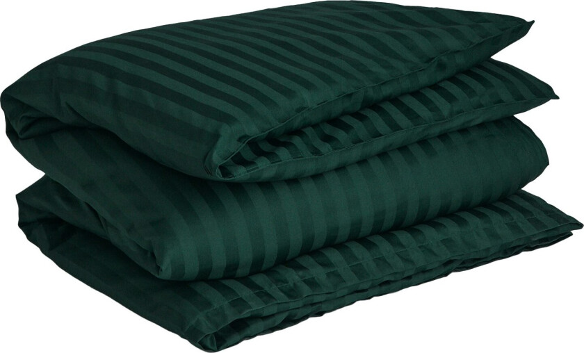 Sateen Stripes Dynetrekk 150x210 Cm - Dynetrekk Bomull Tartan Green - 851030202-374