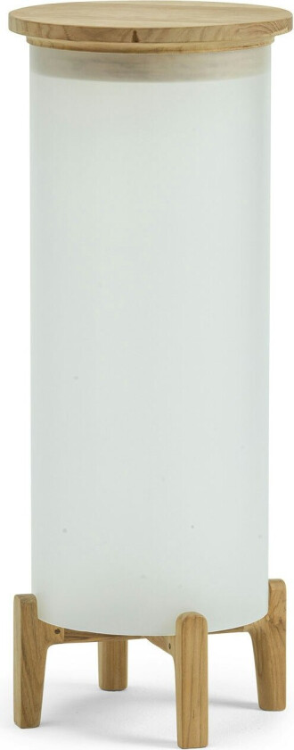 Shake Gulvlampe Xl Frostet - Utendørs gulvlamper Teak Hvit - SKLAM2T1