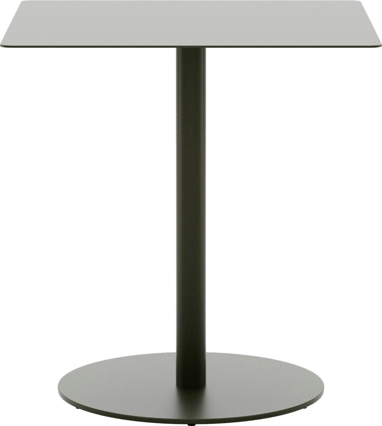 May Bistrobord 70x70 Cm Mørkegrønn - Hagebord Stål Mørk Grønn - 43220