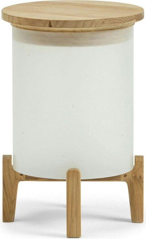 Shake Gulvlampe Frostet - Utendørs gulvlamper Teak Hvit - SKLAM1T1