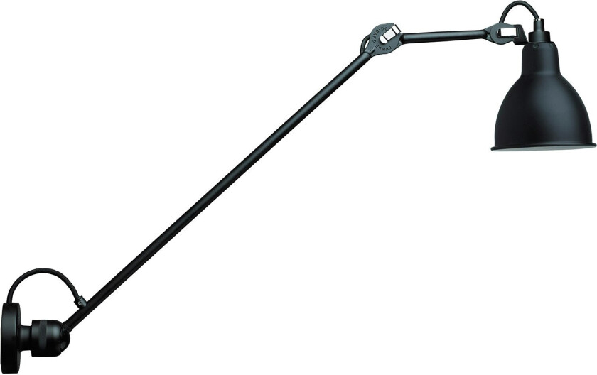 Dcwéditions La Lampe Gras N°304 Vegglampe L60 Svart - Vegglamper Stål Sort - 304 L 60 BL-BL ROUND