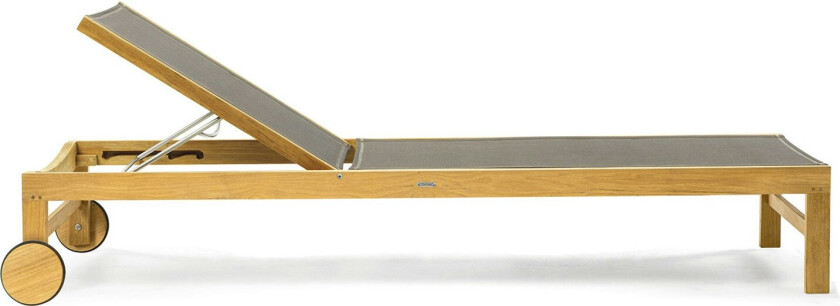 Sand Solseng / Dove Grey Ethitex - Solstoler og Solsenger Teak Grå - SDLET1E52