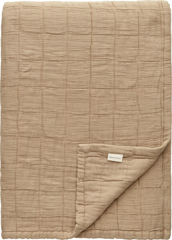 Classic Sengeteppe 180x260 Cm - Sengetepper Bomull Beige - DT-01
