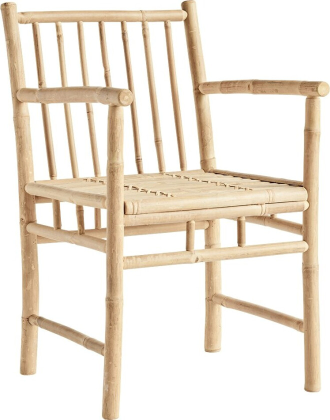 Lenestol Naturfarget - Hagestoler Bambus Nature - BAMDINARM