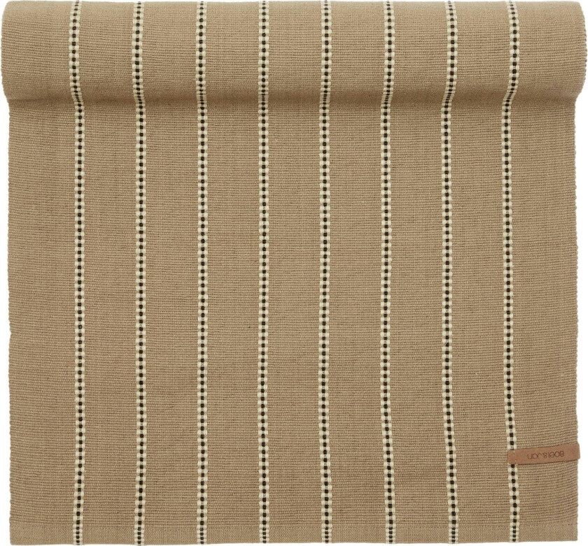 Helga Bordløper 40x120 Cm / Beige - Duker & Løpere Bomull Sort - 2356483