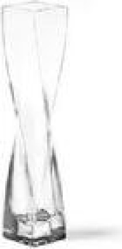 Swirl, Firkantet vase, Glass, Gjennomsiktig, Gjennomsiktig, Inne & Ute, CE