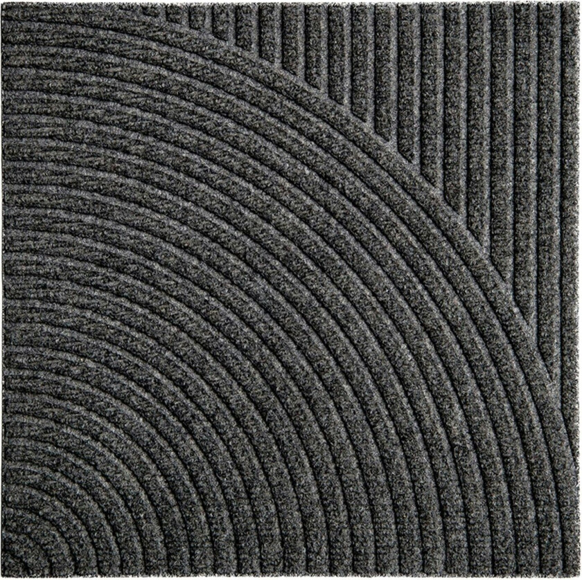 Zen Dørmatte 45x45 Cm Vertical & Circular Grey - Dørmatter Pet Grå - 1203
