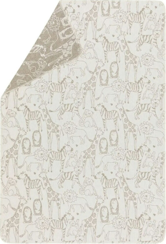 Bilde av Juwel Barnepledd 100x140 Cm Safari Animals - Barnepledd Bomull Off-White - 71856004