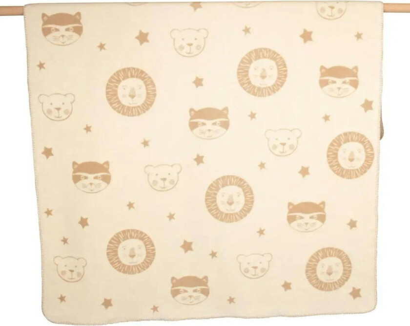 Bilde av Mila Barnepledd 150x200 Cm Lion Raccoon Bear Off-white - Barnepledd Akryl Brun - 02266050