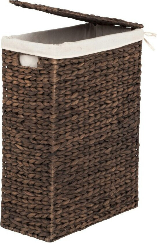 Water Hyacinth Fishbone Rectangular Skittentøyskurv - Skittentøyskurver Vannhyacint Brun - 45127