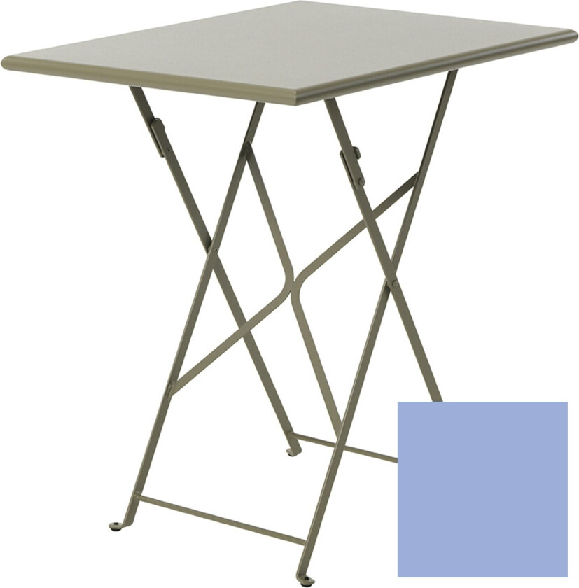 Flower Sammenleggbart Bord 55x70 Cm - Hagebord Galvanisert Stål Plumbago Blue - FLTPRM1B41