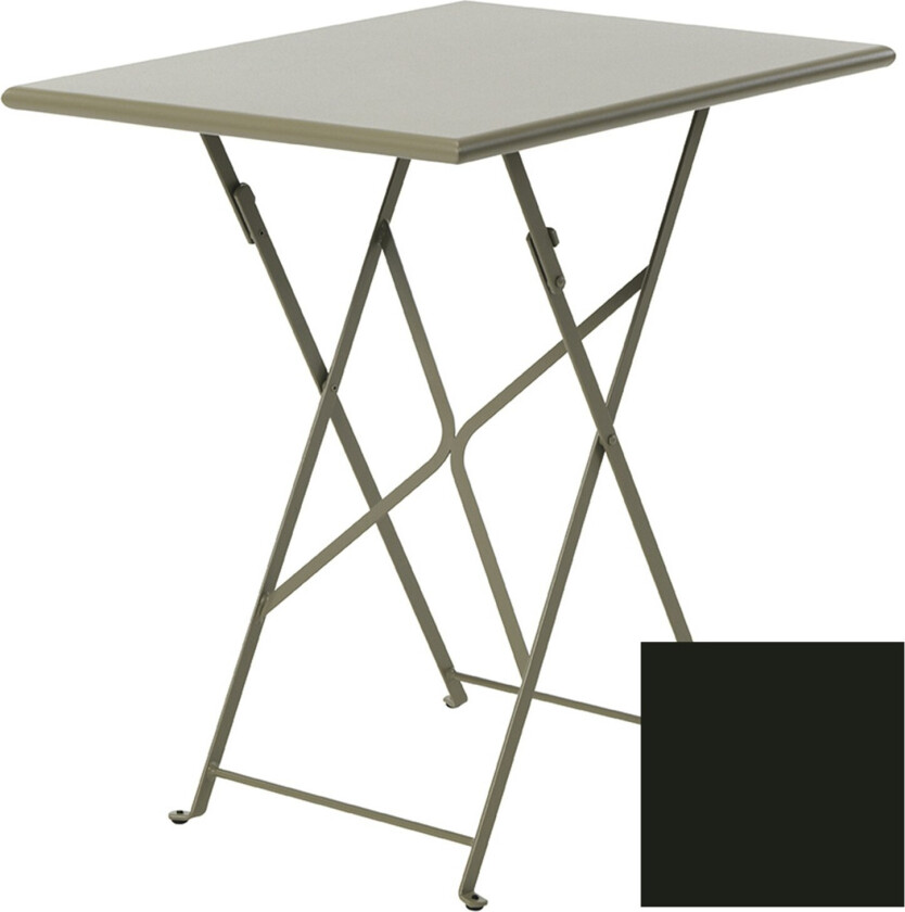 Flower Sammenleggbart Bord 55x70 Cm - Hagebord Galvanisert Stål Sepia Black - FLTPRM1B48