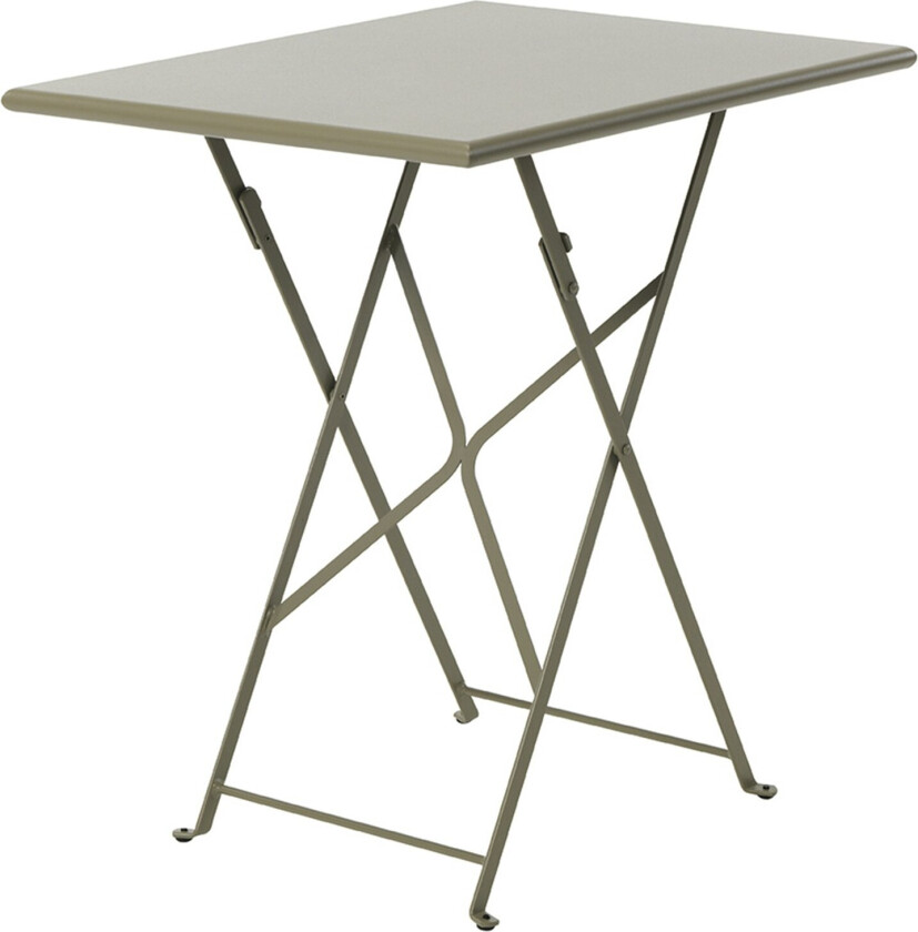 Flower Sammenleggbart Bord 55x70 Cm - Hagebord Galvanisert Stål Mud Grey - FLTPRM1B40