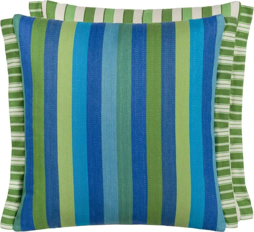 Cork Street Stripe Pute 43x43 Cm - Pynteputer & Trekk Bomull Cobalt - CCDG1611