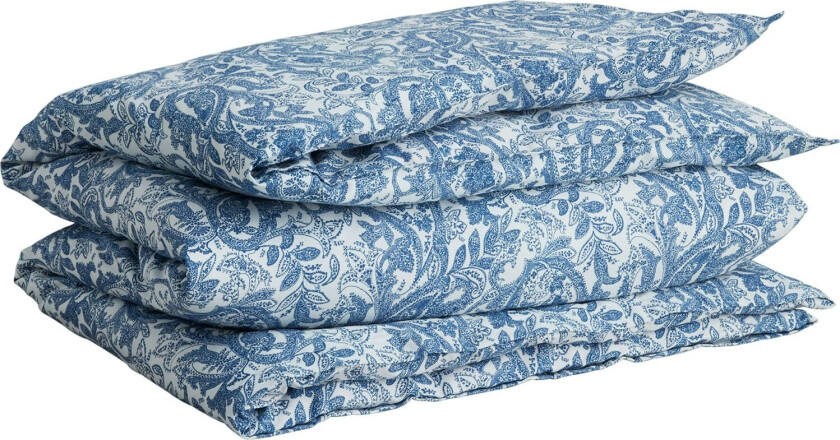 Porcelain Paisley Dynetrekk 220x220 Cm - Dynetrekk Egyptisk Bomull Lake Blue - 851028803408