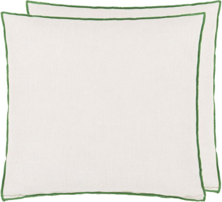 Brera o Pute 43x43 Cm / Emerald - Pynteputer & Trekk Lin Alabaster - CCDG1475