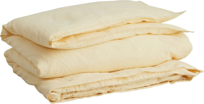 Cotton Linen Dynetrekk 150x210 Cm - Dynetrekk Bomull Butter Yellow - 851025902717