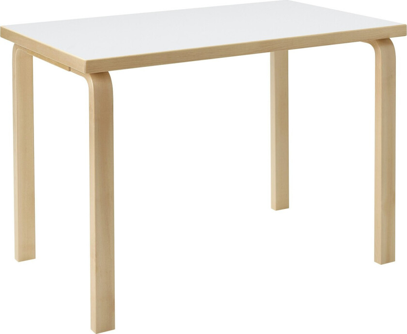 Bilde av Aalto 80b Barnebord Rektangulær 60x100 Cm - Barnebord Laminat Hvit - 28306162