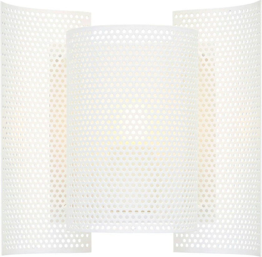 Butterfly Vegglampe Perforert - Vegglamper Stål Hvit - 324