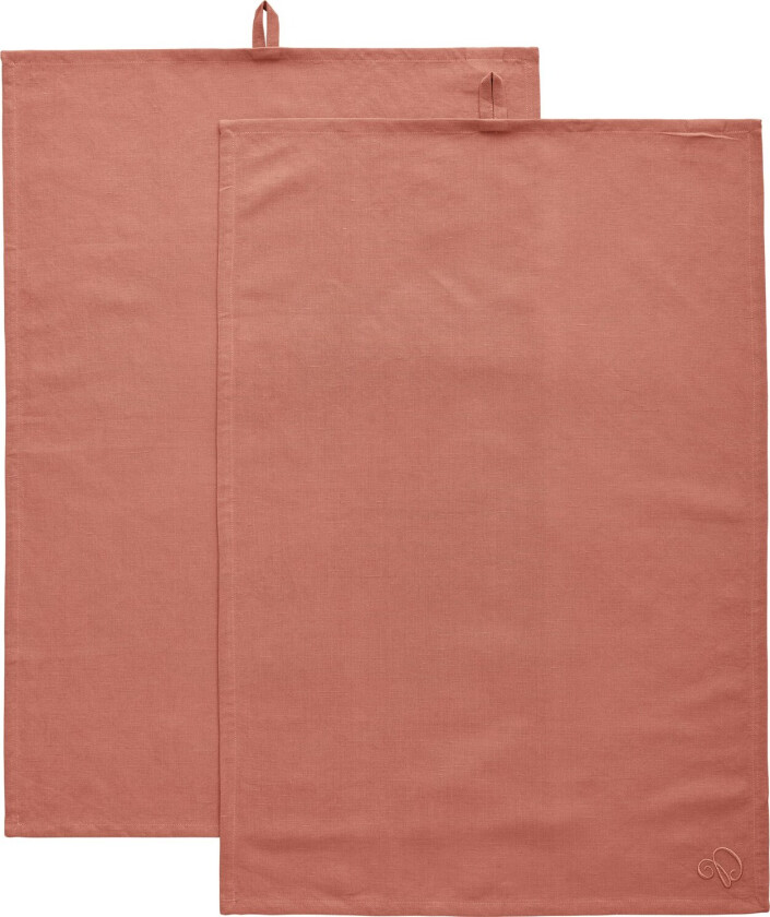 Sienna Kjøkkenhåndkle 50x70 Cm 2-pk - Kjøkkenhåndklær Bomull Rosa - ML-16