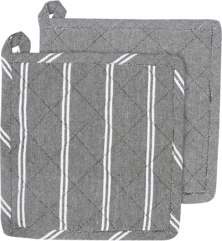 Recycled By Wille Agda Grytevott 2-pk Olivengrønn - Grytekluter & Grytevotter Bomull Beige - 43143