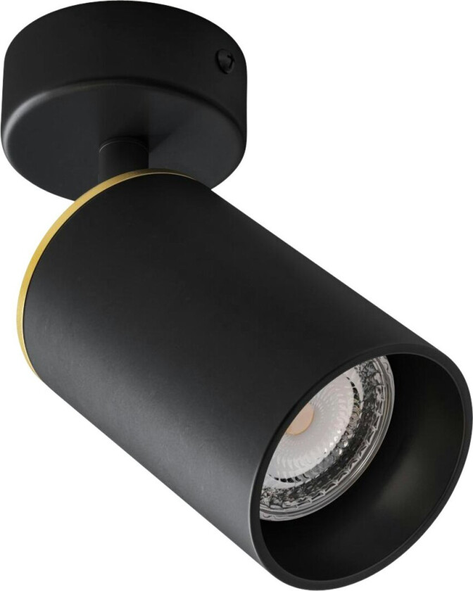 Edgespot Single 65 Spotlight / Messing - Spotlights Aluminium Sort - ED1-02-BB
