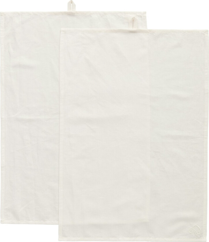 Sienna Kjøkkenhåndkle 50x70 Cm 2-pk - Kjøkkenhåndklær Bomull Hvit - ML-15