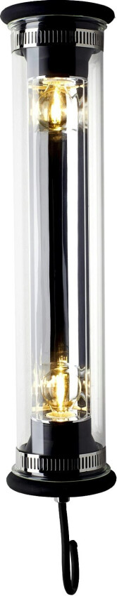 Dcwéditions In The Tube 100-500 Vegglampe Svart / Sølvreflektor / Uten Metallnett - Plafonder Aluminium Sort - 100-500-BL-SI