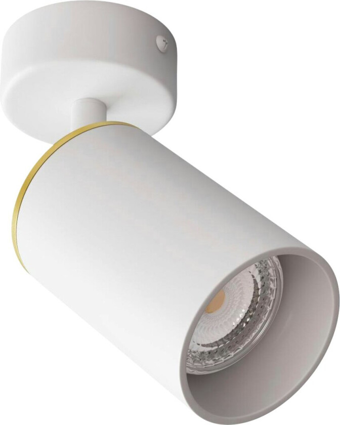 Edgespot Single 65 Spotlight / Messing - Spotlights Aluminium Hvit - ED1-02-WB