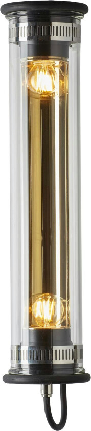 Dcwéditions In The Tube 100-500 Vegglampe Svart / Gullreflektor / Uten Metallnett - Plafonder Messing Sort - 100-500-BL-GO