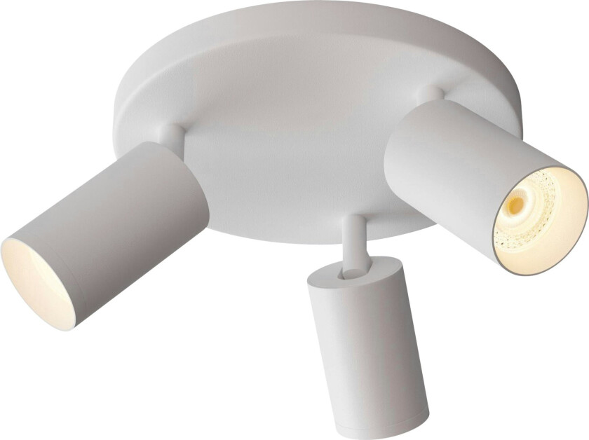 Canspot 57 Triple Round Spotlight - Spotlights Aluminium Hvit - OC1-04-W