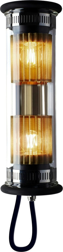 Dcwéditions In The Tube 100-350 Vegglampe Svart / Gullreflektor / Gullmetallnett - Plafonder Messing Sort - TUBE 100 350 GOLD