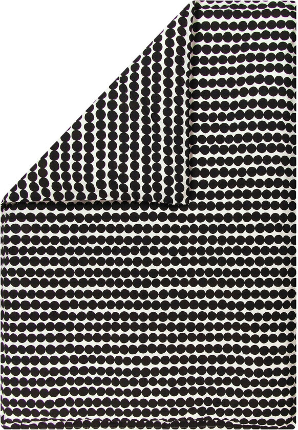 Räsymatto Dynetrekk Hvit / Svart 240x220 Cm - Dynetrekk Bomull Sort - 074212-190